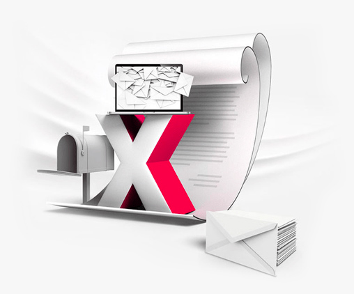 Ein Bild über LetterXpress, dem hybriden Versanddienstleister als Produkt von A & O Fischer.
